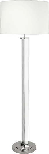 Fineas One Light Floor Lamp in Clear Glass/Polished Nickel (165|S473)