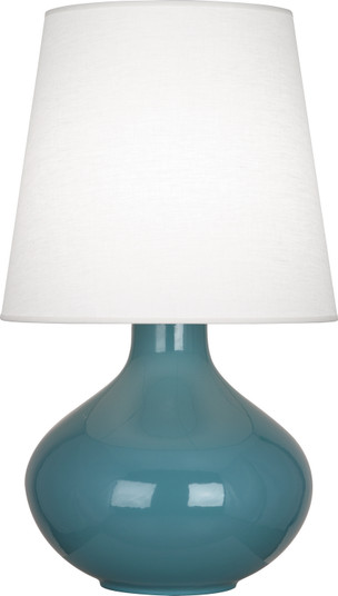 June One Light Table Lamp in Steel Blue Glazed Ceramic (165|OB993)