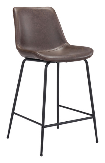 Byron Counter Chair in Brown, Black (339|101774)