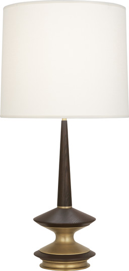 Fletcher One Light Table Lamp in Warm Brass w/Dark Walnut (165|1041)