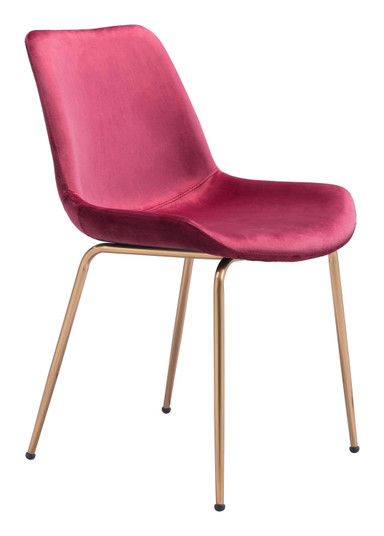 Tony Dining Chair in Red, Gold (339|101769)
