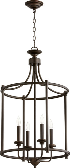 Rossington Four Light Entry Pendant in Oiled Bronze (19|6822-4-86)