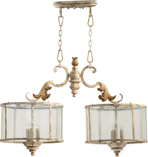 Florence Six Light Island Pendant in Persian White (19|6537-6-70)