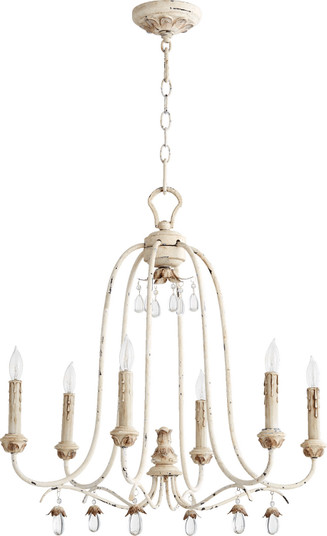 Venice Six Light Chandelier in Persian White (19|6144-6-70)