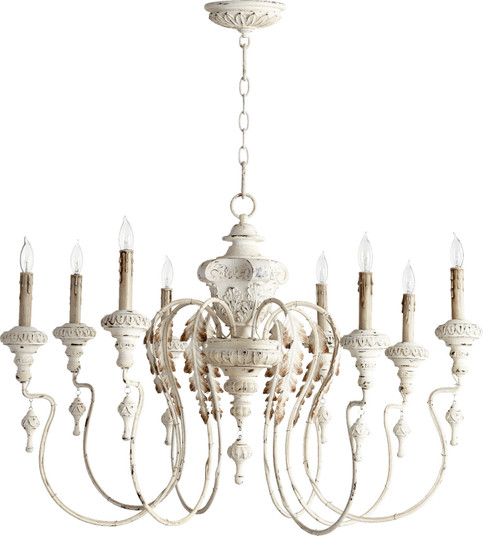 Salento Eight Light Chandelier in Persian White (19|6006-8-70)