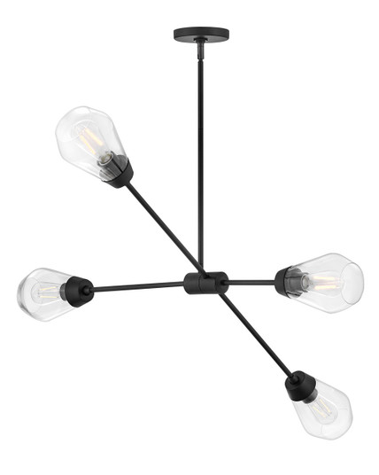 Livie LED Chandelier in Black (531|83584BK)