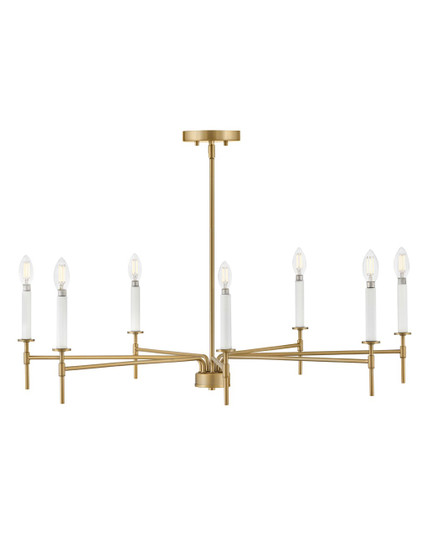 Hux LED Chandelier in Lacquered Brass (531|83077LCB)