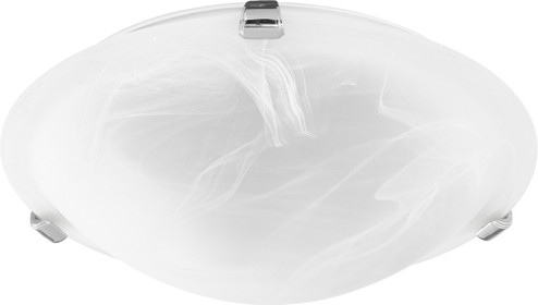 3000 Ceiling Mounts Two Light Ceiling Mount in Polished Nickel w/ Faux Alabaster (19|3000-12-62)