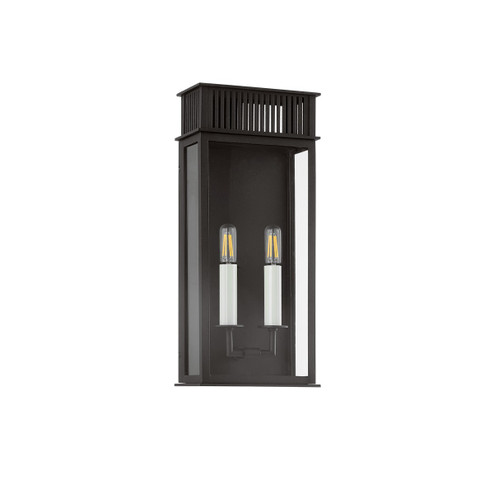 Gridley Two Light Outdoor Wall Sconce in Textured Black (67|B6018-TBK)