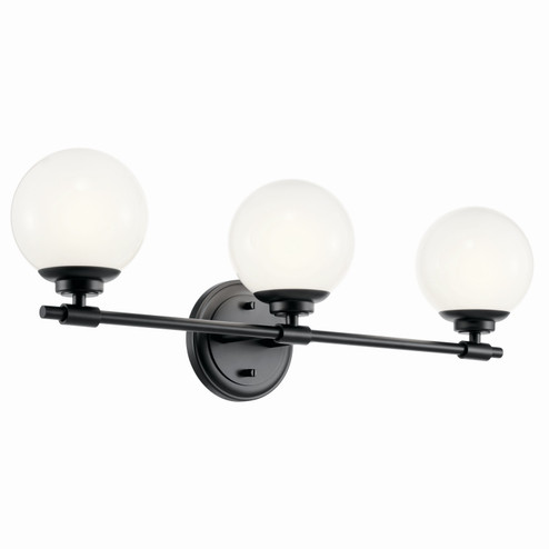 Benno Three Light Vanity in Black (12|55172BK)