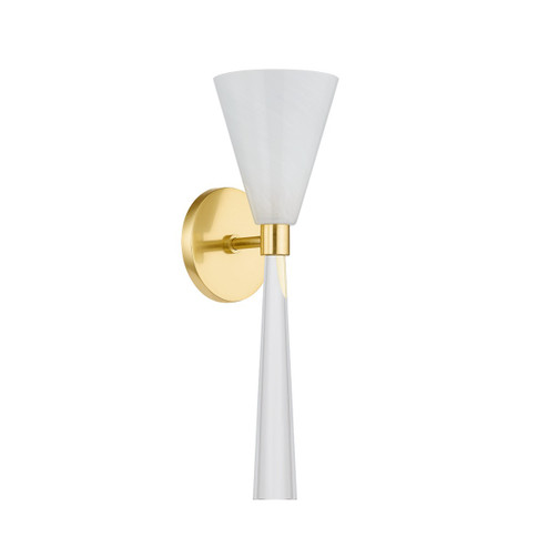 Amara One Light Wall Sconce in Aged Brass (428|H862101-AGB)
