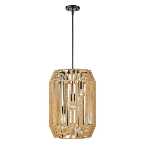 Marlee Three Light Pendant in Matte Black (62|6076-3P BLK-NR) Marlee Three Light Pendant in Matte Black (62|6076-3P BLK-NR)
