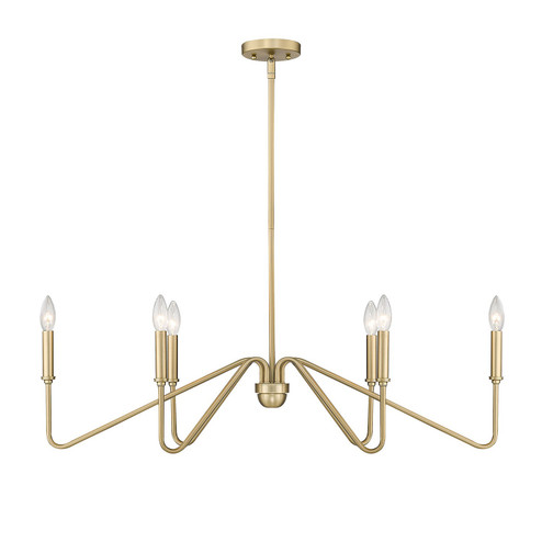 Kennedy BCB Six Light Linear Pendant in Brushed Champagne Bronze (62|3690-LP BCB)