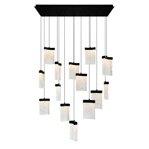Lava LED Chandelier in Black (401|1587P48-14-101-RC)