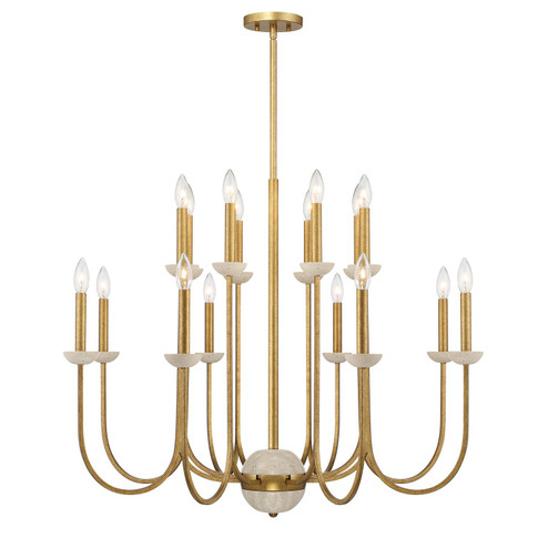 Oakhurst 16 Light Chandelier in Antique Gold (51|1-2296-16-262)