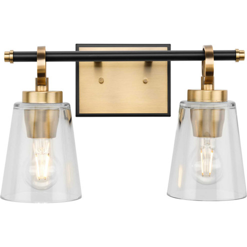 Cassell Two Light Bath & Vanity in Vintage Brass (54|P300481-163)