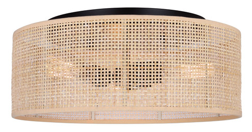 Bellamy Three Light Flush Mount in Black (387|IFM1149A15NBK)