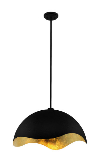 Eclos One Light Pendant in Sand Coal W/Gold Leaf (42|P1915-711)