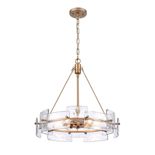 Vernacular Six Light Chandelier in Painted Gold (45|18566/6)