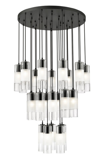 Alton 27 Light Chandelier in Matte Black (224|824P-27R-MB)