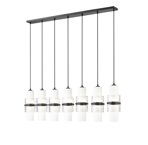 Cayden Seven Light Linear Chandelier in Matte Black (224|1946P-7L-MB)