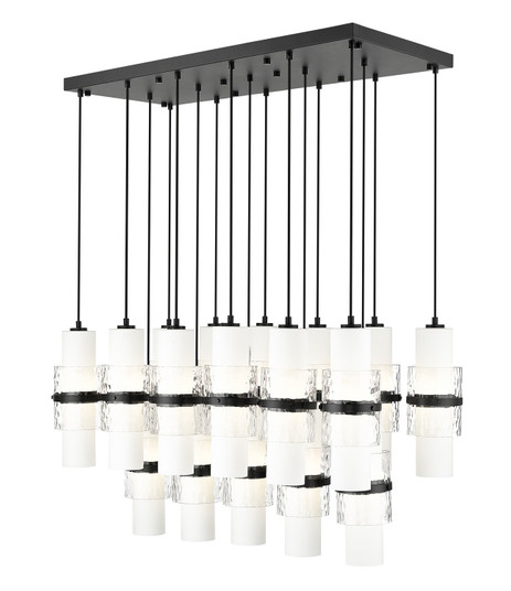 Cayden 17 Light Linear Chandelier in Matte Black (224|1946P-17L-MB)
