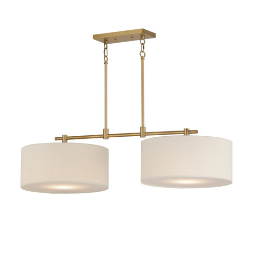 Bongo Two Light Pendant in Natural Aged Brass (16|10016OMNAB)