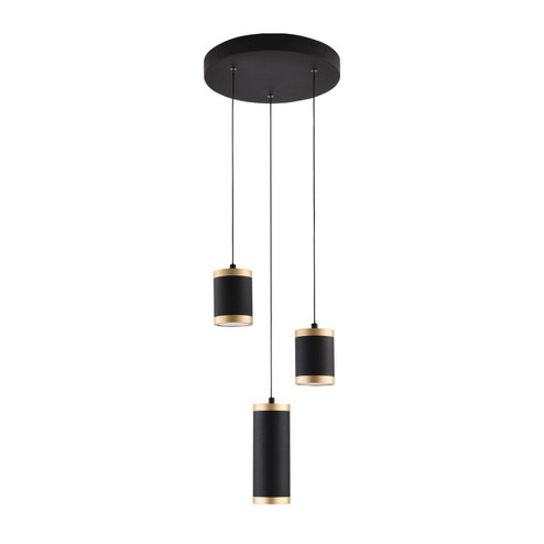 Cuff LED Pendant in Black / Gold (86|E22943-BKGLD)