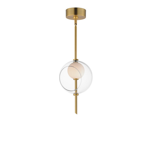 Martini LED Pendant in Natural Aged Brass (86|E11091-10NAB)