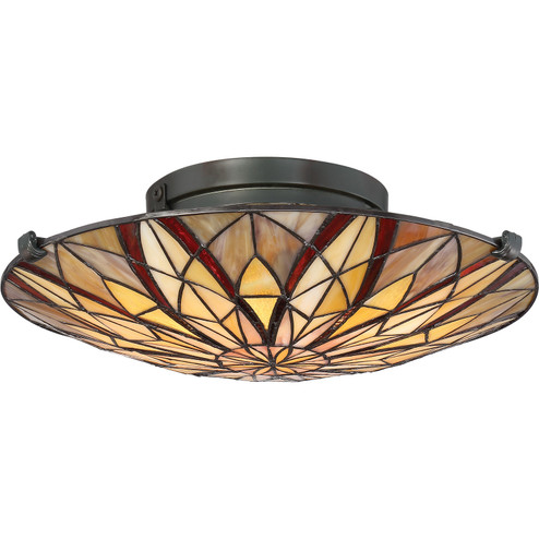Victory Two Light Flush Mount in Valiant Bronze (10|TFVY1400VA)