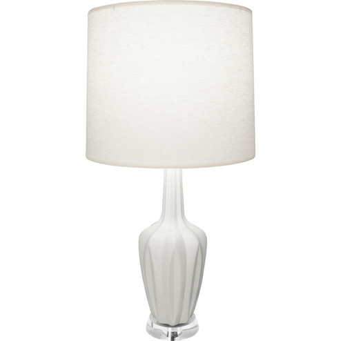 Emma One Light Accent Lamp in Matte Lily Glazed Ceramic w/Polished Nickel/a Lucite (165|MLY35)