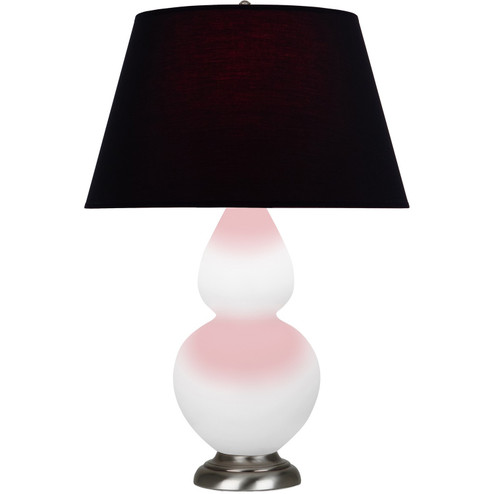 Double Gourd One Light Table Lamp in Matte Daisy Glazed Ceramic w/Antique Silvered (165|MDY22K)