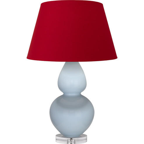 Double Gourd One Light Table Lamp in Baby Blue Glazed Ceramic w/Lucite Base (165|A676R)