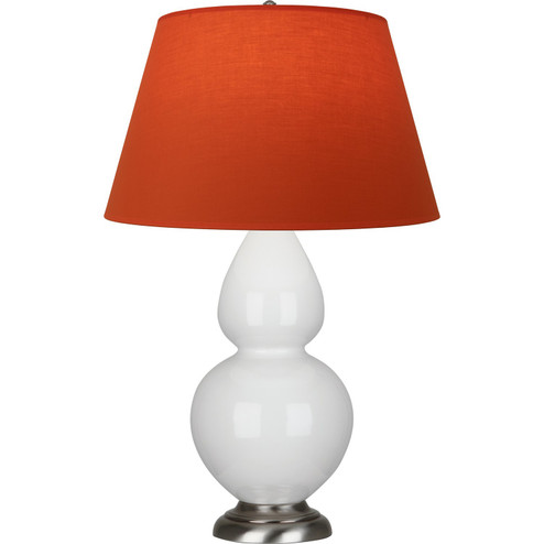 Double Gourd One Light Table Lamp in Lily Glazed Ceramic w/Antique Silvered (165|1670T)