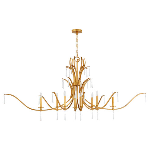 Majesty Eight Light Chandelier in Gold Leaf (19|621-8-74)
