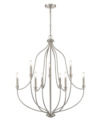 Senoia Nine Light Chandelier in Brushed Nickel (59|98009-BN)