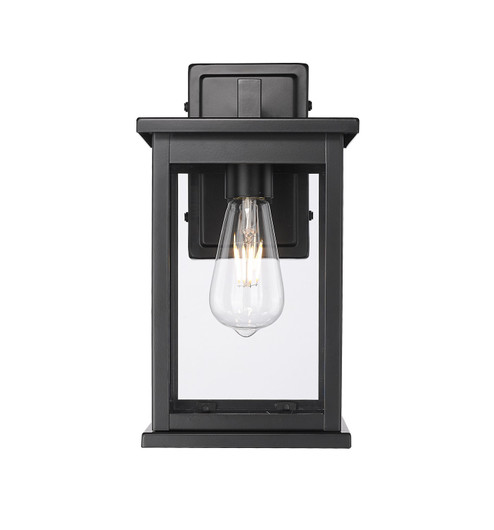 Bowton II One Light Outdoor Wall Sconce in Powder Coated Black (59|4102-PBK)