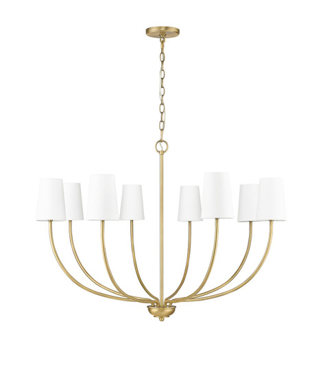 Kandor Eight Light Chandelier in Vintage Brass (59|29908-VB)