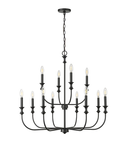 Savanne 12 Light Chandelier in Matte Black (59|29612-MB)