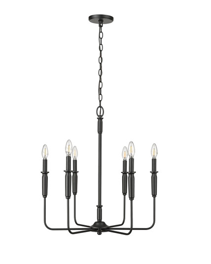 Savanne Six Light Chandelier in Matte Black (59|29306-MB)