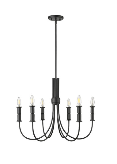 Potiss Six Light Chandelier in Matte Black (59|29206-MB)