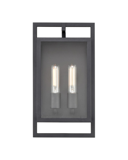 Agatha Two Light Outdoor Wall Sconce in Textured Black (59|270002-TBK)