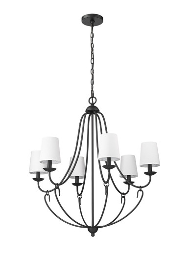 Eisley Six Light Chandelier in Matte Black (59|12106-MB)