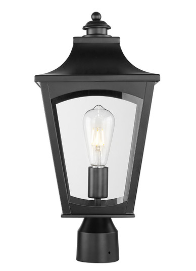 Curry One Light Outdoor Post Lantern in Powder Coated Black (59|10941-PBK)