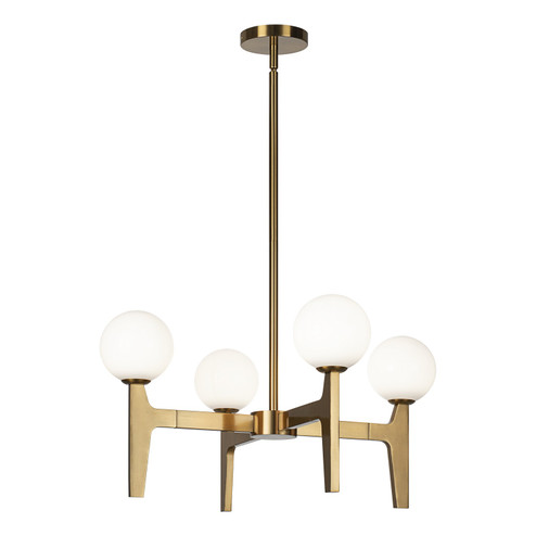 Scriben LED Pendant in Aged Gold Brass (423|C34904AGOP)