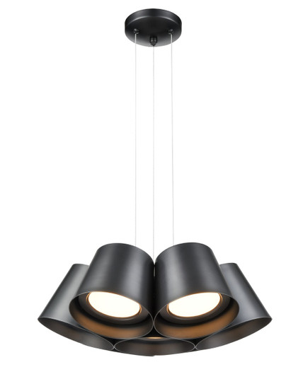 Drumline Seven Light Pendant in Black (214|DVP47726BK)