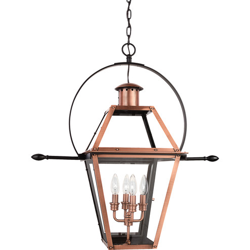 Rue De Royal Four Light Pendant in Aged Copper (10|RO2814AC)