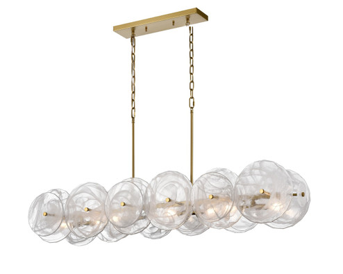 Carousel Eight Light Linear Pendant in Brass (214|DVP36502BR-MS)