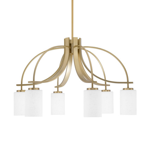 Cavella Six Light Chandelier in New Age Brass (200|3926-NAB-310)