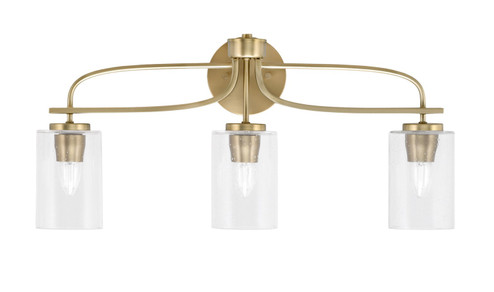 Cavella Three Light Bath Bar in New Age Brass (200|3913-NAB-300) Cavella Three Light Bath Bar in New Age Brass (200|3913-NAB-300)